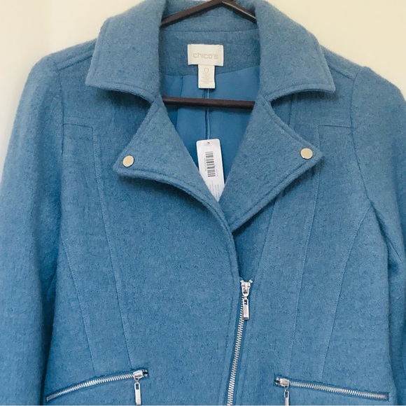 Moto Jacket Chico’s Wool - Picture 9 of 13